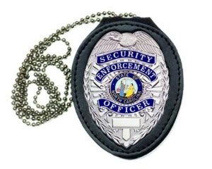 Hero's Pride Leather Badge Case Blue Line Innovations 