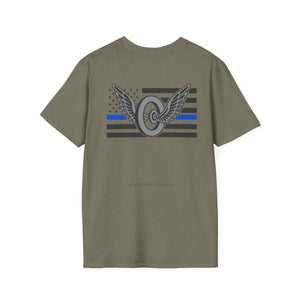 Thin Blue Line Motors T-Shirt | Police Gifts for Him or Her
