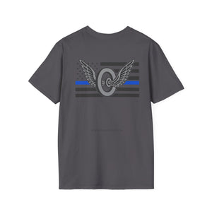 Thin Blue Line Motors T-Shirt | Police Gifts for Him or Her