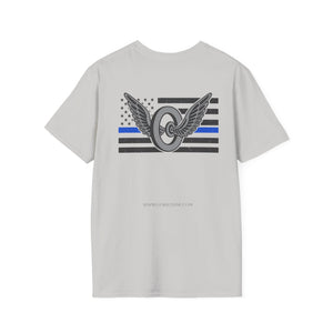 Thin Blue Line Motors T-Shirt | Police Gifts for Him or Her