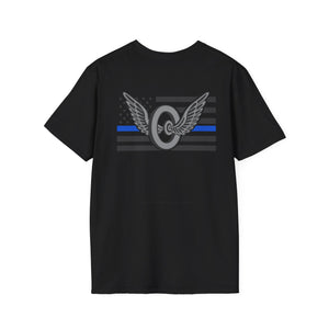 Thin Blue Line Motors T-Shirt | Police Gifts for Him or Her