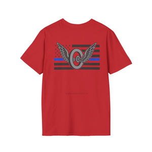Thin Blue Line Motors T-Shirt | Police Gifts for Him or Her