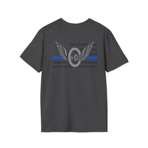 Thin Blue Line Motors T-Shirt | Police Gifts for Him or Her