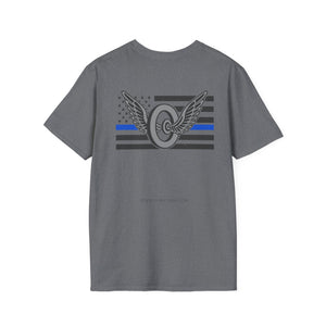 Thin Blue Line Motors T-Shirt | Police Gifts for Him or Her