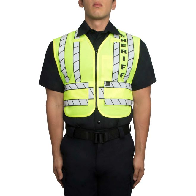 Blauer Zip Front Breakaway Safety Vest - SHERIFF Logo