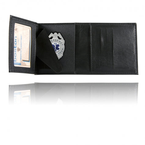 Boston Leather Trifold Badge Wallet