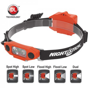 Nightstick XPP-5462RX DICATA™ Intrinsically Safe Low-Profile Dual-Light™ Headlamp Blue Line Innovations 